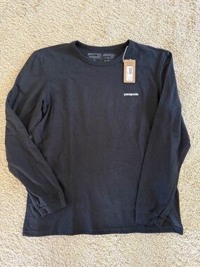 Patagonia Men’s Long-Sleeve Crew Tee - Black
